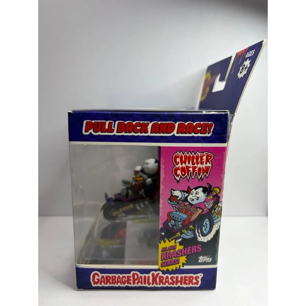 Garbage Pail Kids Krashers Evil Eddie Chiller Coffin Pull Back Racer Topps Toy
